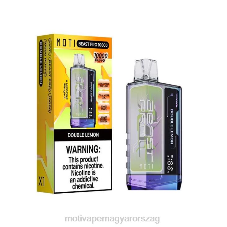 MOTI Beast Pro eldobható vape (5%, 10000 fújás) dupla citrom BP2P643 Moti Vape Pod Magyarország