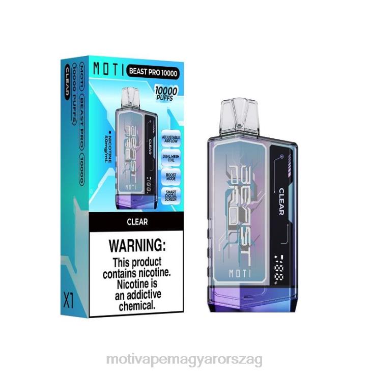 MOTI Beast Pro eldobható vape (5%, 10000 fújás) egyértelmű BP2P641 Moti Vape Magyarország