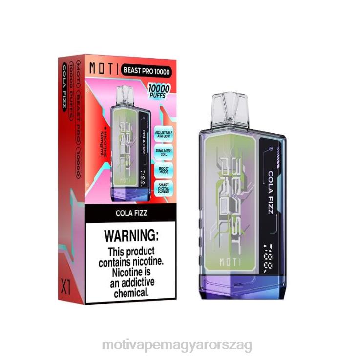 MOTI Beast Pro eldobható vape (5%, 10000 fújás) kóla pezsgő BP2P642 Moti Vape Budapest