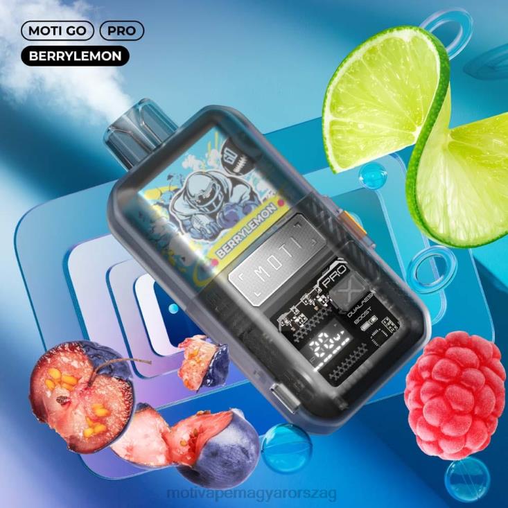 MOTI Go Pro eldobható vape (5%, 12000 fújás) bogyós citrom BP2P611 Moti Vape Magyarország
