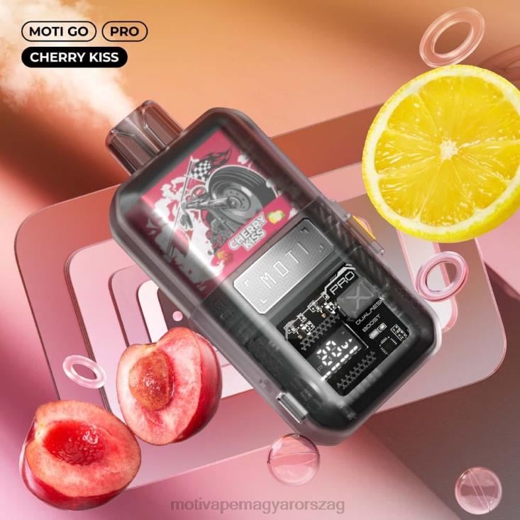 MOTI Go Pro eldobható vape (5%, 12000 fújás) cseresznye csók BP2P615 Moti Play Vape