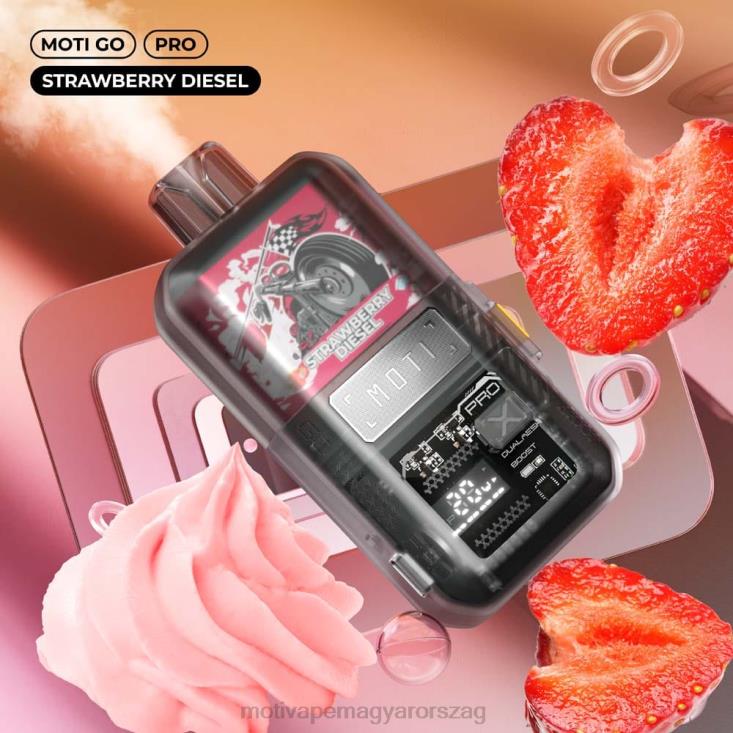 MOTI Go Pro eldobható vape (5%, 12000 fújás) epres dízel BP2P621 Moti Vape Magyarország