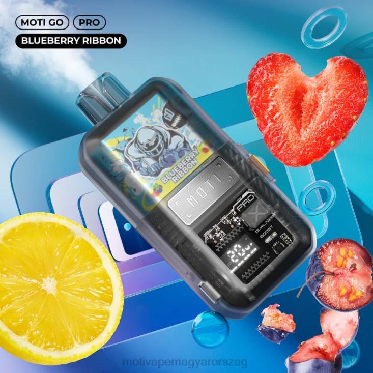 MOTI Go Pro eldobható vape (5%, 12000 fújás) áfonyás szalag BP2P614 Moti Play Mini