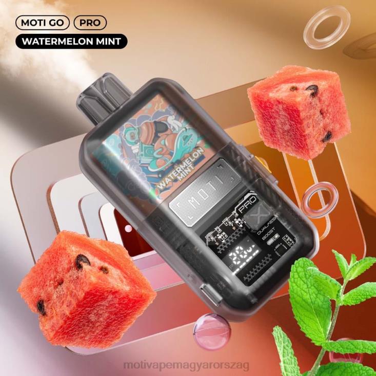 MOTI Go Pro eldobható vape (5%, 12000 fújás) görögdinnye menta BP2P625 Moti Play Vape