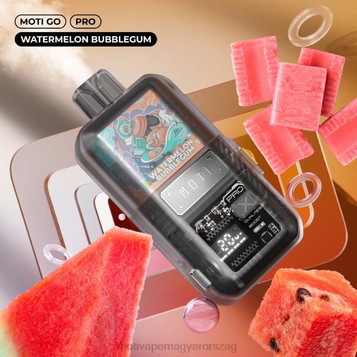 MOTI Go Pro eldobható vape (5%, 12000 fújás) görögdinnye rágógumi BP2P623 Moti Vape Pod Magyarország
