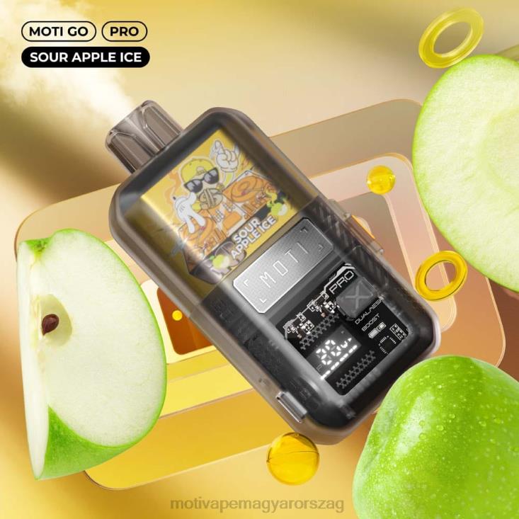 MOTI Go Pro eldobható vape (5%, 12000 fújás) savanyú almajég BP2P620 Moti Vape Amazon