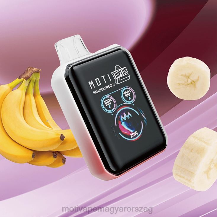 MOTI Triplus 20k eldobható vape (5%, 20000 fújás) banán energia BP2P61 Moti Vape Magyarország
