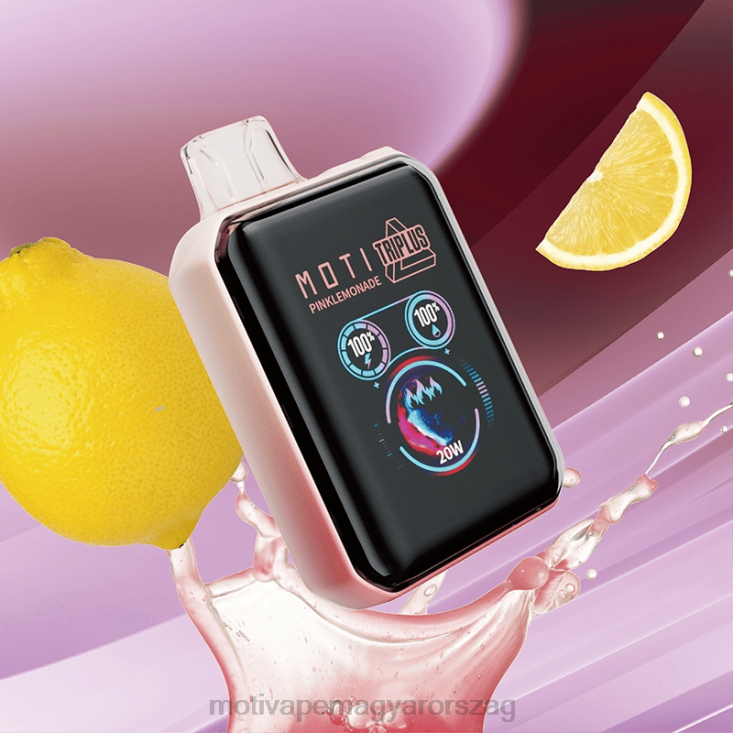 MOTI Triplus 20k eldobható vape (5%, 20000 fújás) rózsaszín limonádé BP2P68 Moti Vape Near Me