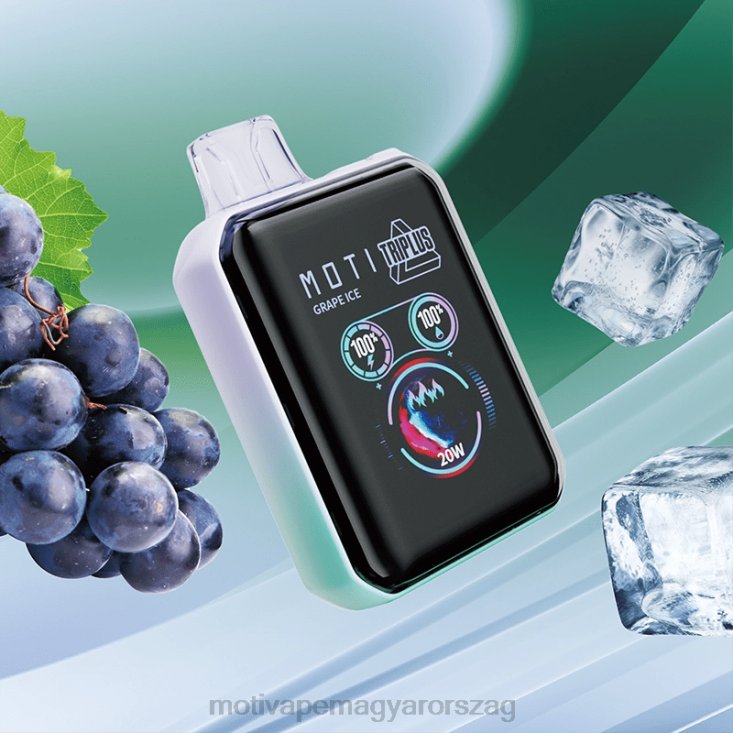 MOTI Triplus 20k eldobható vape (5%, 20000 fújás) szőlőjég BP2P64 Moti Play Mini