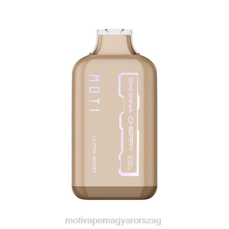 MOTI Ultra eldobható vape (5%, 6000 fújás) banán cseresznye BP2P626 Moti Vape Disposable Magyarország