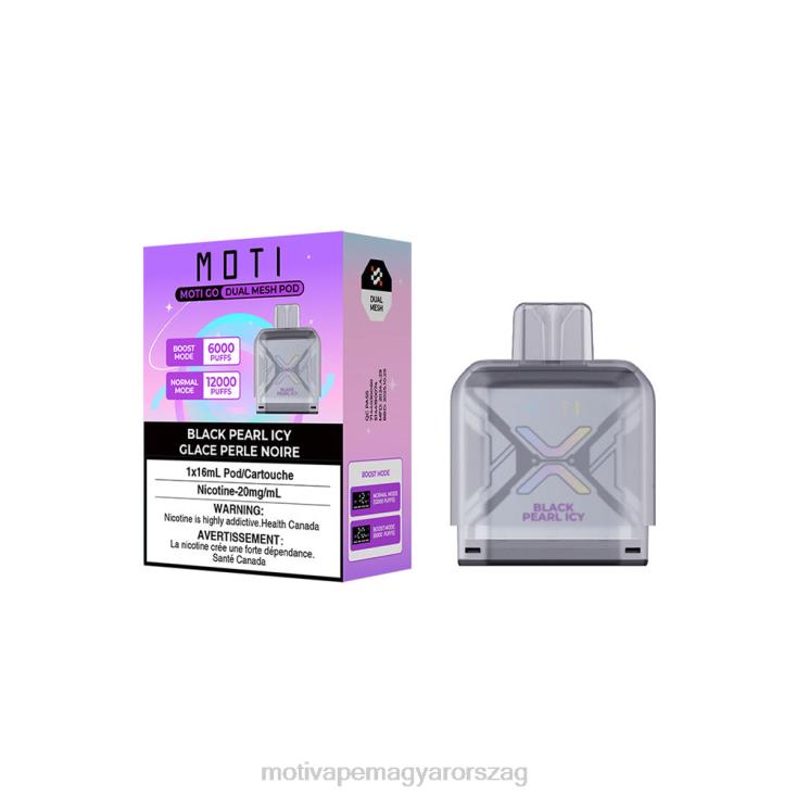 MOTI Go Pro eldobható tok fekete gyöngy jeges BP2P697 Moti Vape Price