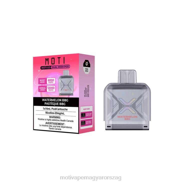 MOTI Go Pro eldobható tok görögdinnye rágógumi BP2P692 Moti Vape Budapest
