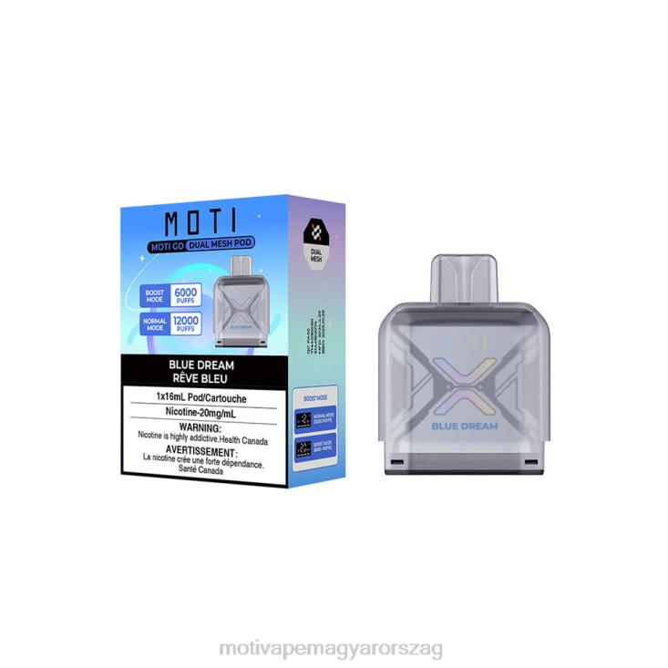 MOTI Go Pro eldobható tok kék álom BP2P693 Moti Vape Pod Magyarország