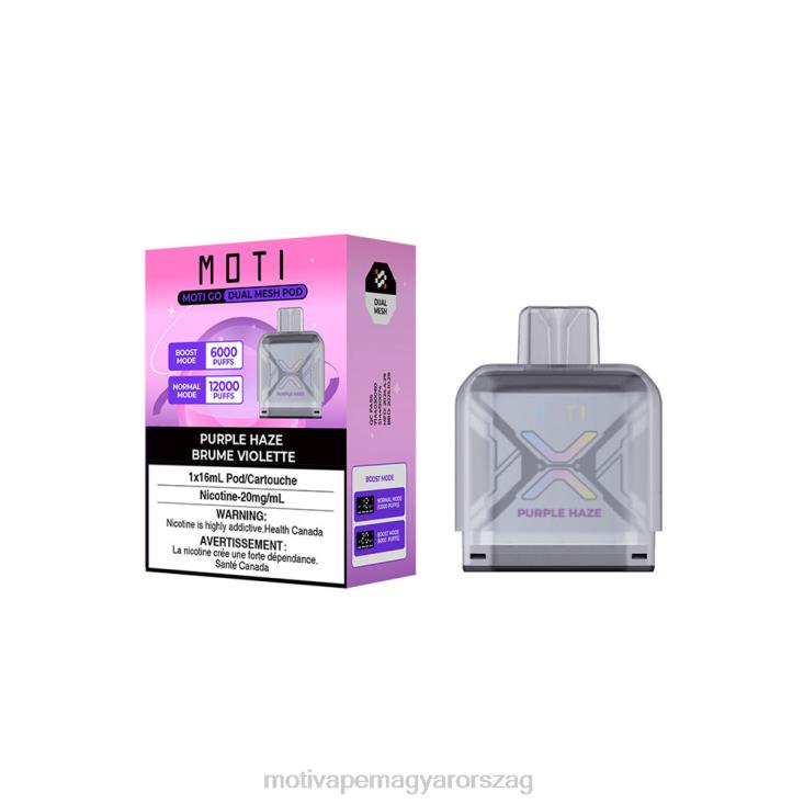 MOTI Go Pro eldobható tok lila köd BP2P694 Moti Play Mini