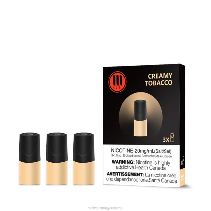 MOTI klasszikus hüvelyek tejszínes dohány BP2P6106 Moti Vape Disposable Magyarország