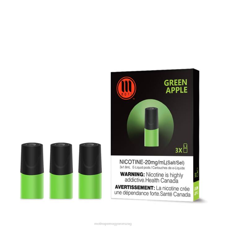 MOTI klasszikus hüvelyek zöld alma BP2P6103 Moti Vape Pod Magyarország