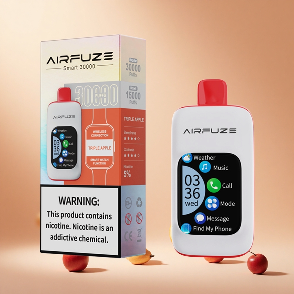 Hármas Alma AirFuze Smart 30000 Puffs hungary wholesale 2.01\"TFT érintőképernyővel