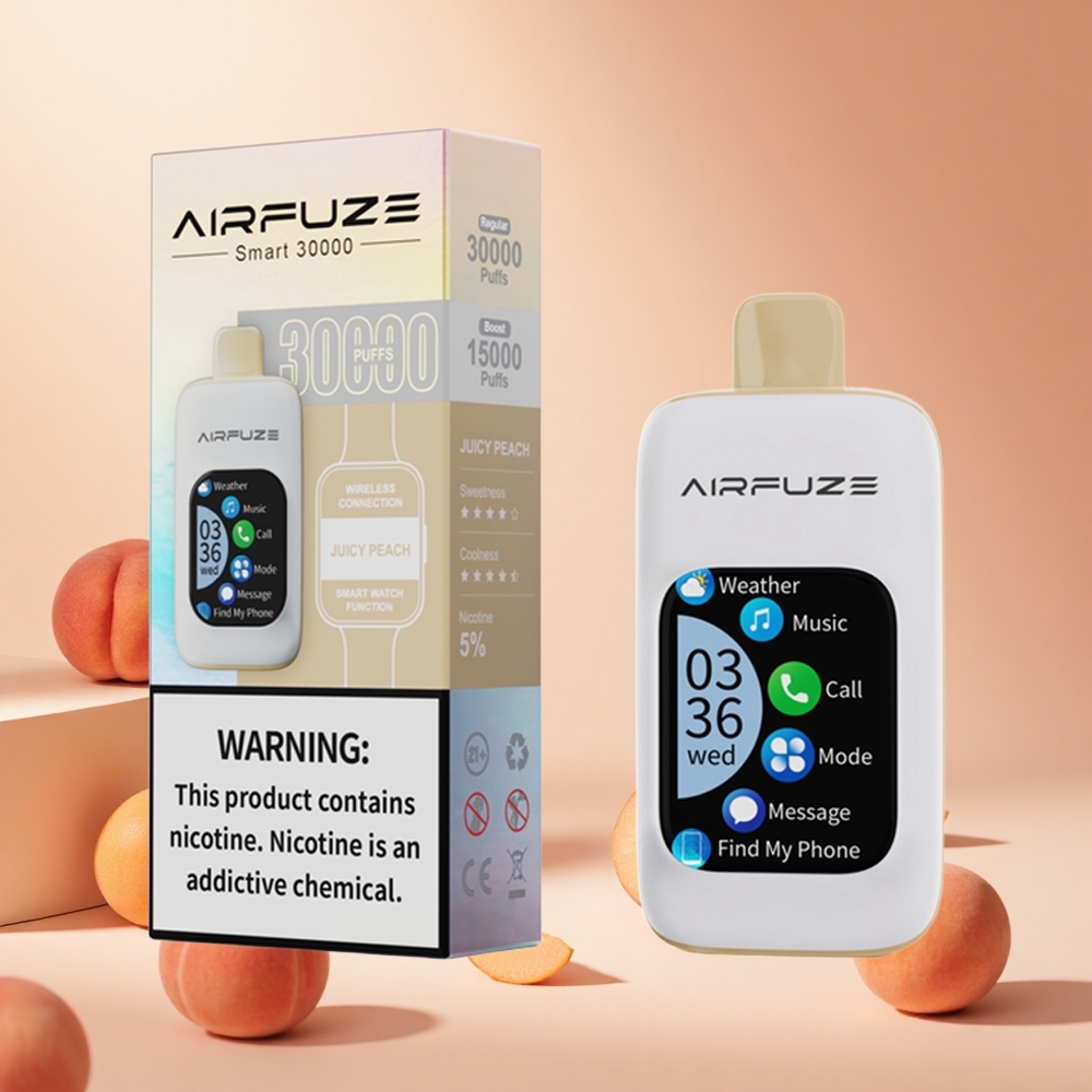Juicypeach AirFuze Smart 30000 Puffs hungary wholesale TFT érintőképernyős