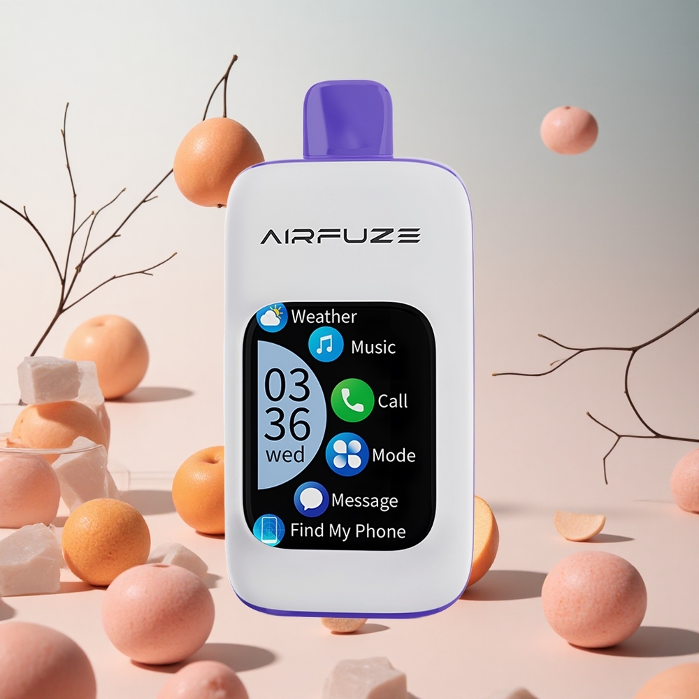 Kék Málna Jég ízű AirFuze Smart 30000 Puffs Hungary Wholesale 900 mAh-s akkumulátor
