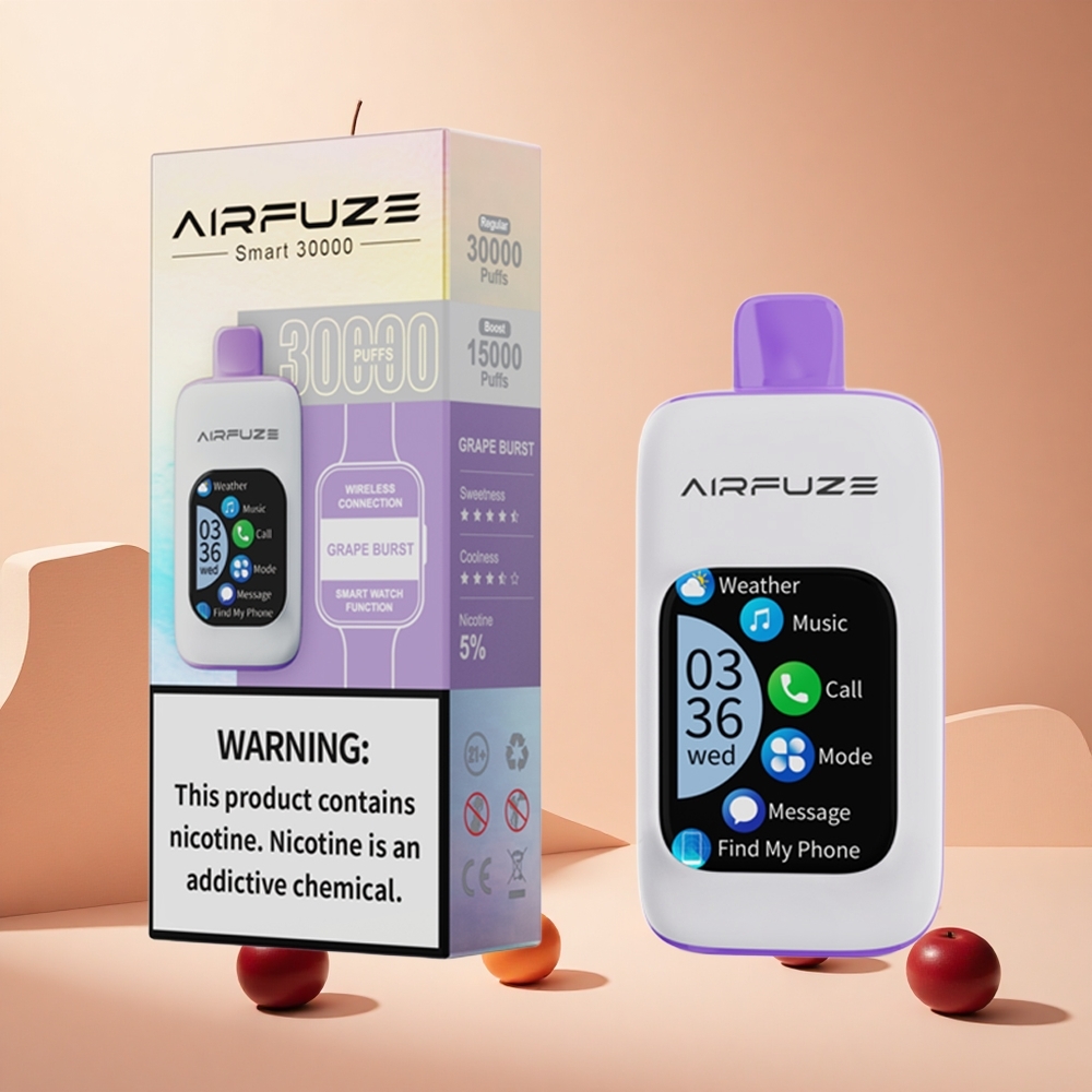 Szőlő Robbanás AirFuze Smart 30000 Puffs hungary wholesale 900 mAh-s akkumulátor