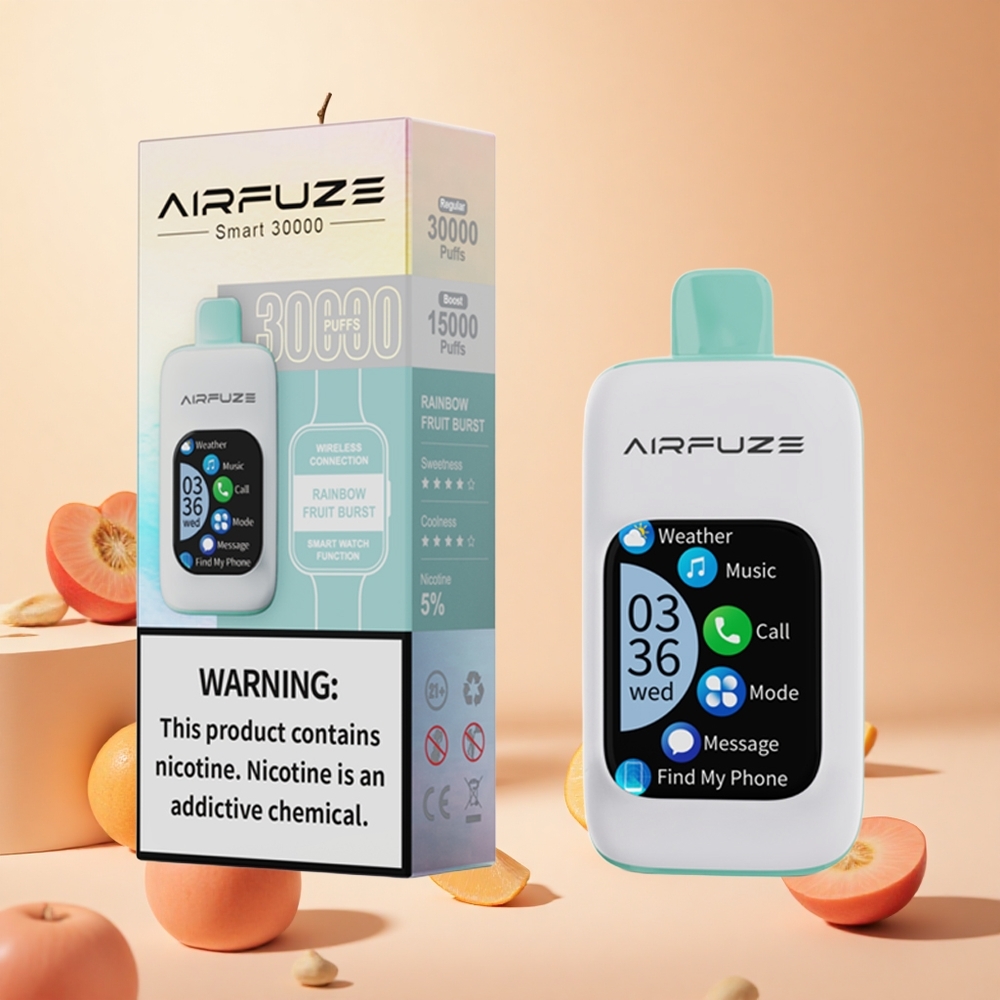 Szivárvány Gyümölcsrobbanás AirFuze Smart 30000 Puffs hungary wholesale 2.01\" TFT érintőképernyő