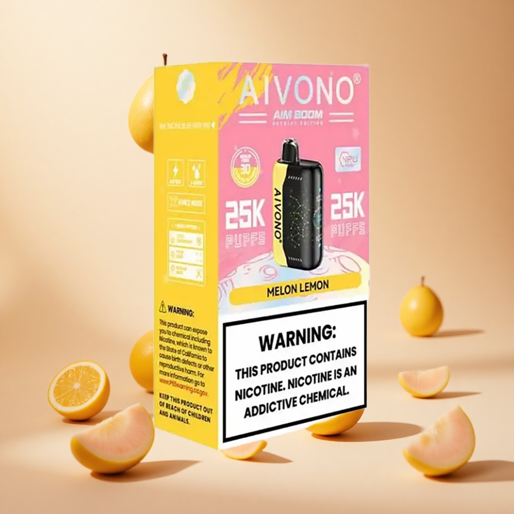Dinnye Citrom Aivono AIM BOOM 25000 Puffs hungary wholesale 28ml e-folyadék