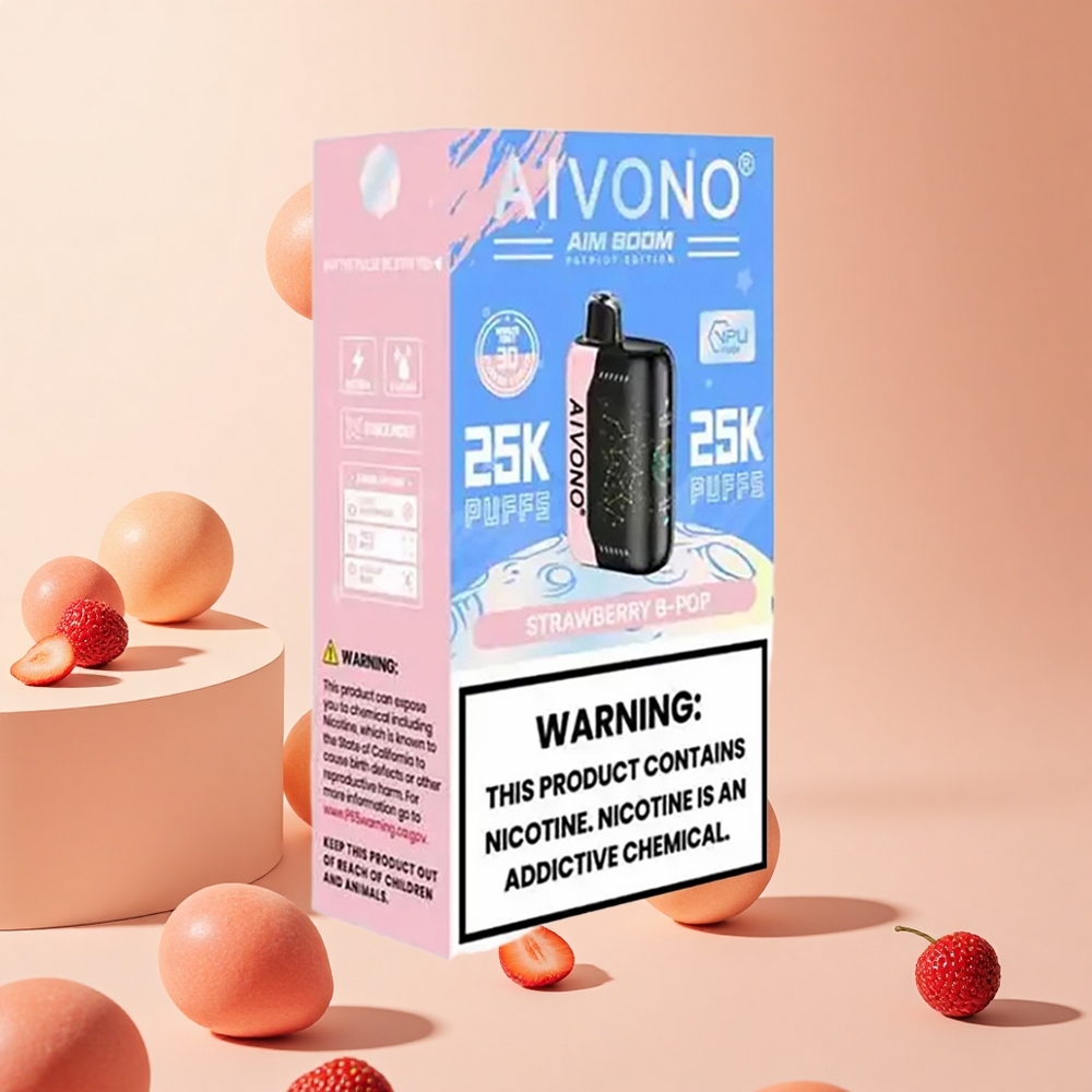 Eper B Pop Aivono AIM BOOM 25000 Puffs hungary wholesale 28ml e-folyadék Kapacitás