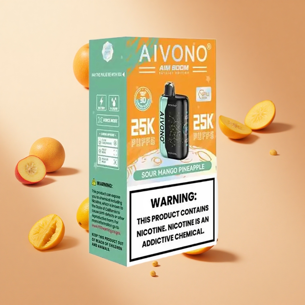 Savanyú Manga-Ananász Aivono AIM BOOM 25000 Puffs hungary wholesale Típus-C Töltés