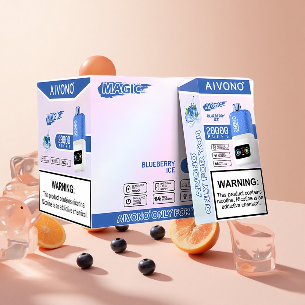 Áfonya jég Aivono AIM MAGIC 20000 Puffs hungary wholesale Dual Mesh Coils
