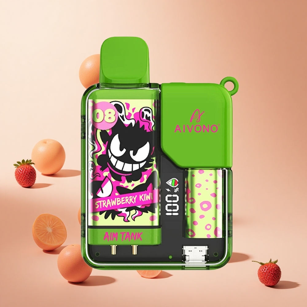 Eper-Kivi Aivono AIM-TANK 9500 Puffs hungary wholesale 18ml E-likvid LCD Kijelző