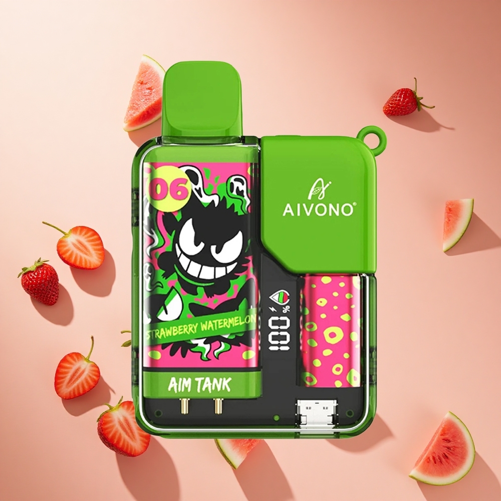 Eper görögdinnye Aivono AIM-TANK 9500 Puffs hungary wholesale 18ml e-folyadék LCD Kijelző