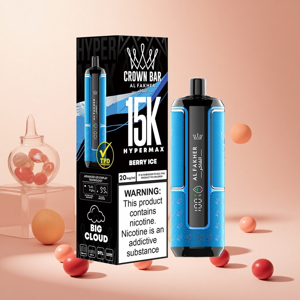Bogyós Jég Al Fakher Crown Bar 15 000 Puffs hungary wholesale 22ml e-folyadék