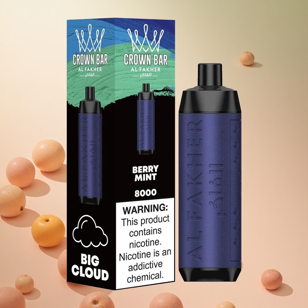 Bogyós Menta Al Fakher Crown Bar 8000 Puffs hungary wholesale 18ml e-Folyadék