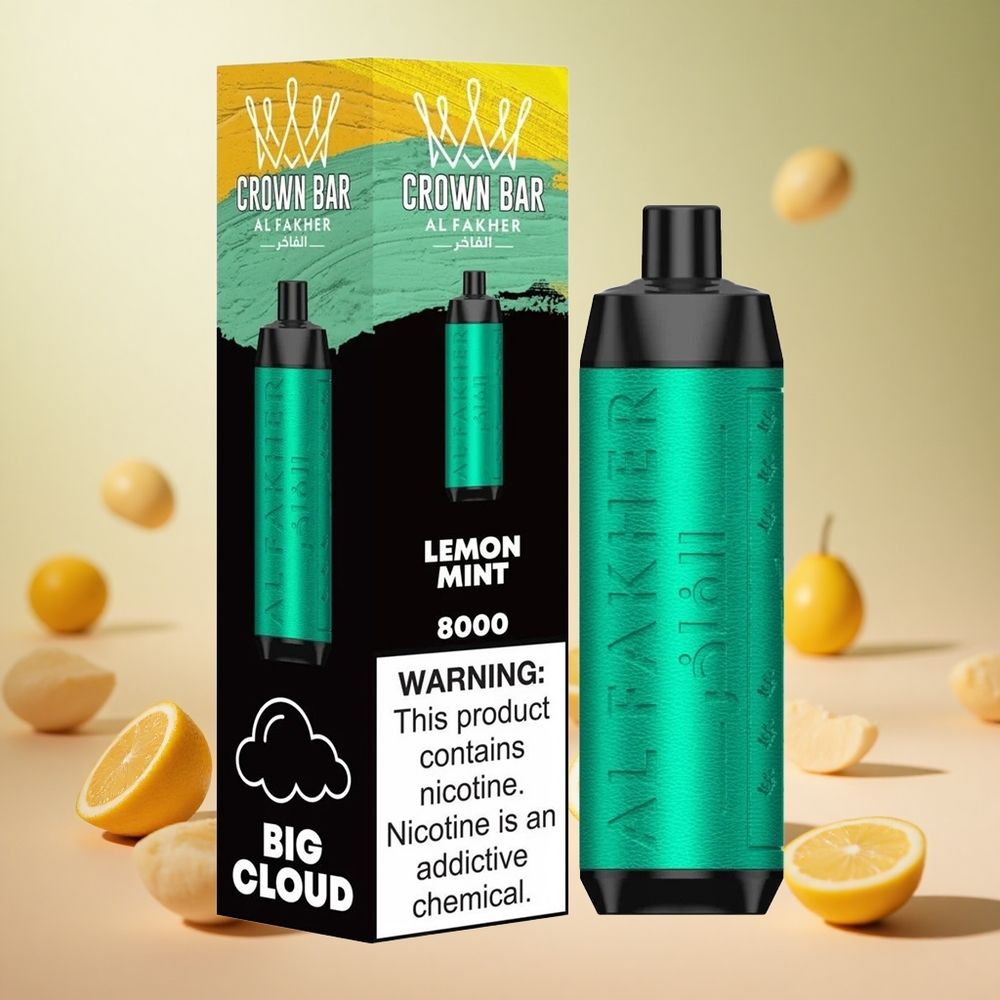 Citrom-Menta Al Fakher Crown Bar 8000 8000 sok hungary wholesale 18ml e-folyadék Kapacitás