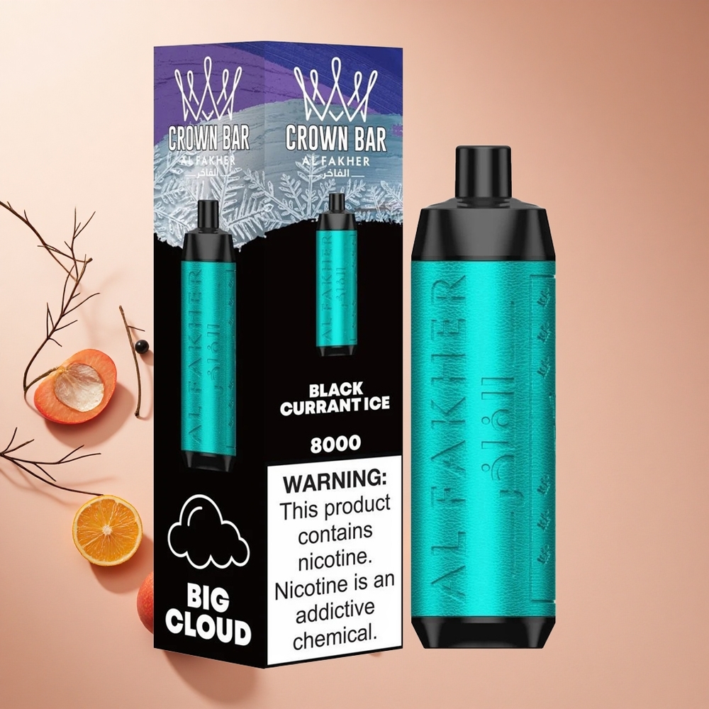 Feketeribesz Jég Al Fakher Crown Bar 8000 Puffs hungary wholesale 18ml e-folyadék Kapacitás