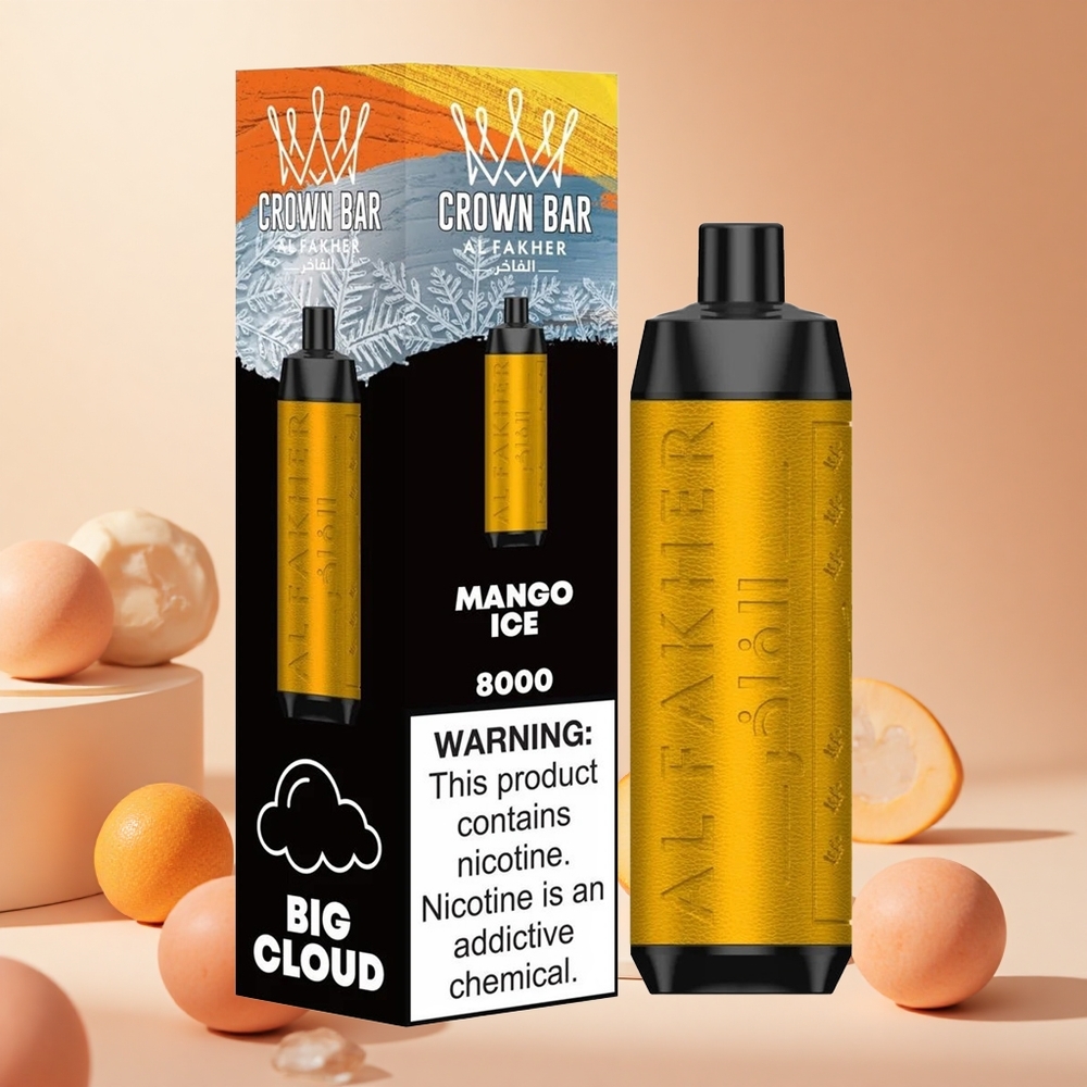 Mangó Jég Al Fakher Crown Bar 8000 Puffs hungary wholesale 600mAh Akku