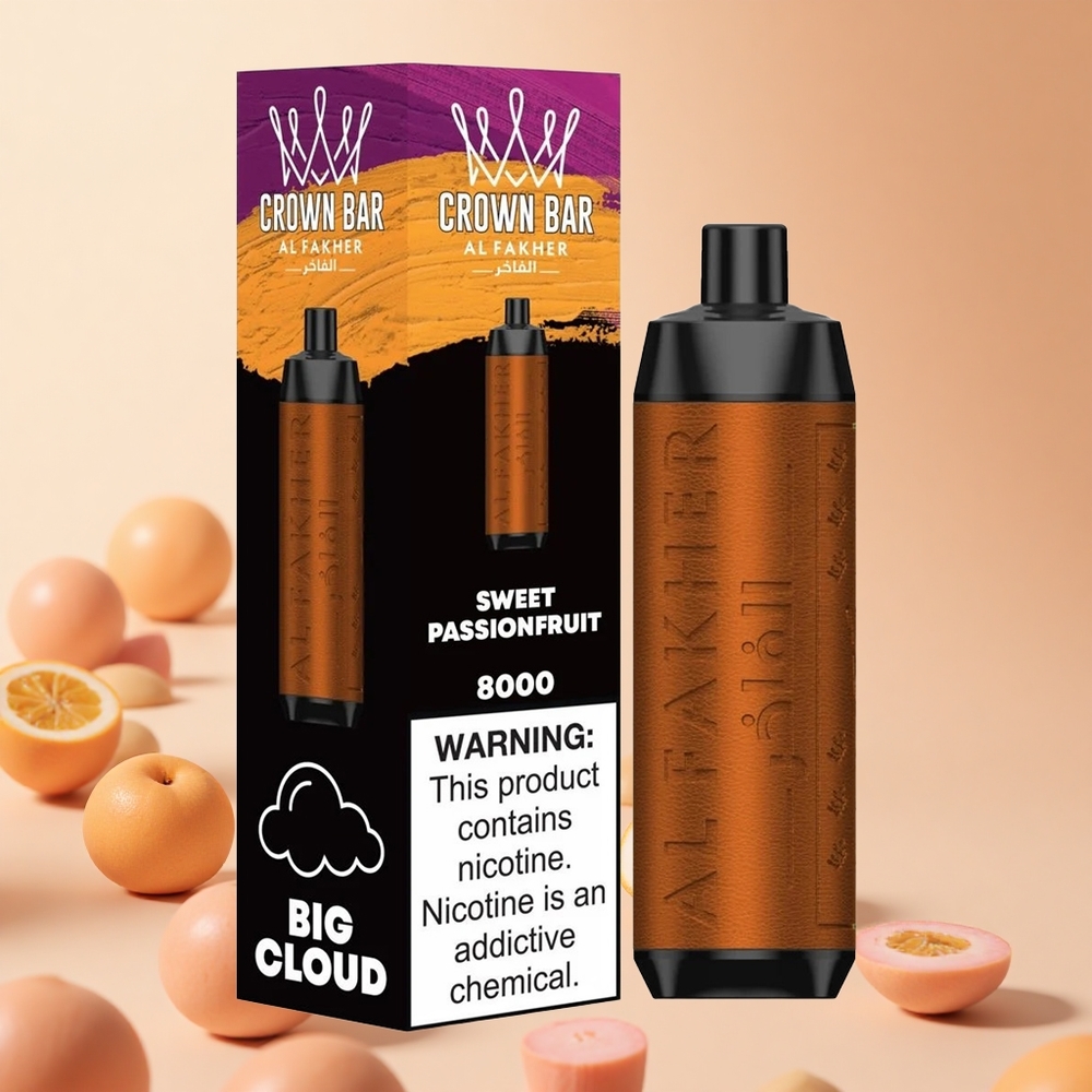 Édes Passiógyümölcs Al Fakher Crown Bar 8000 hungary wholesale 18ml e-folyadék Kapacitás