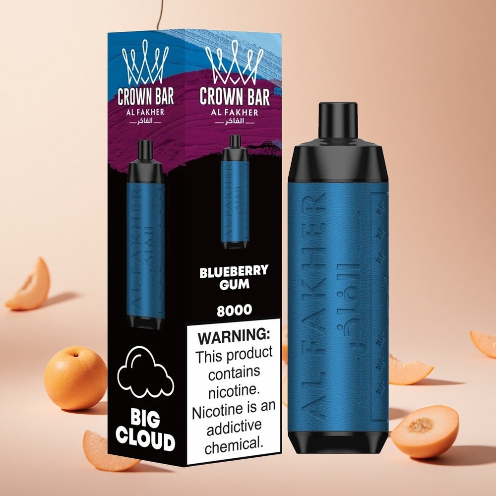 Áfonyás Rágó Al Fakher Crown Bar 8000 8000 Puffs hungary wholesale 18ml e-folyadék