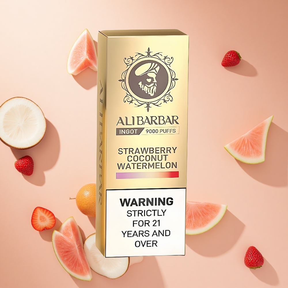 Eper-Kókusz-Görögdinnye Alibarbar Ingot 9000 Puffs hungary wholesale 22ml e-folyadék kapacitás