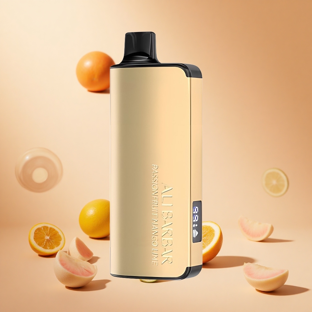 Passionfruit Mango Lime Alibarbar Ingot 9000 Puffs hungary wholesale 22ml e-folyadék kapacitás LED Display