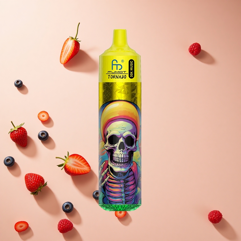 Eper Áfonya Málna Fumot RandM Tornado 30000 Puffs hungary wholesale 30mL előre töltött
