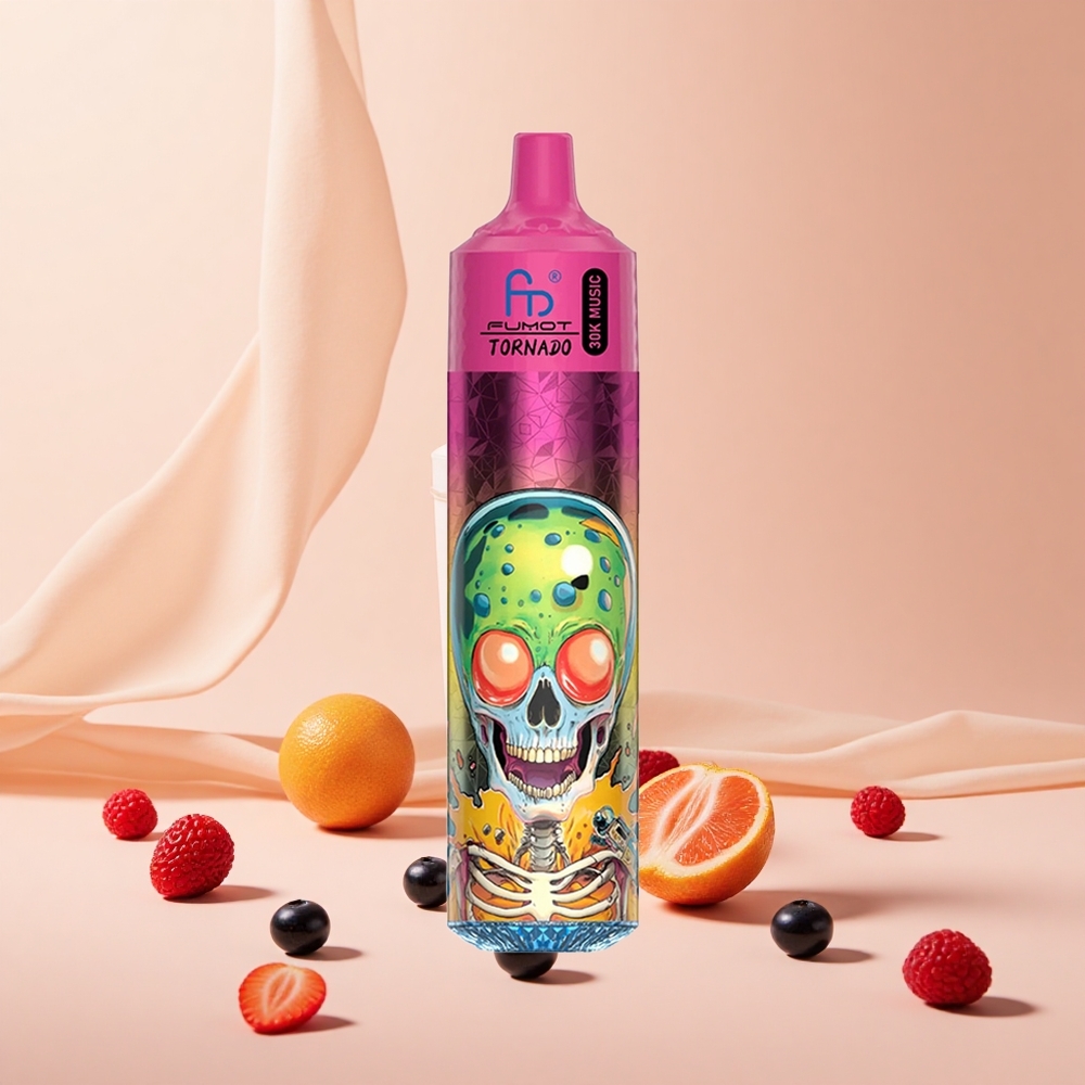 Áfonya Eper Málna Fagylalt Fumot RandM Tornado 30000 Puffs hungary wholesale 30mL előre töltött