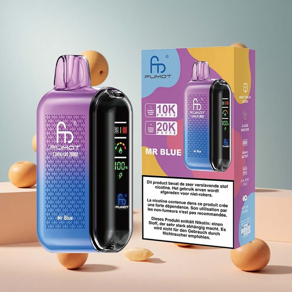 Kék Fumot Tornado 20000 Puffs Hungary Wholesale Dual Mesh Coil