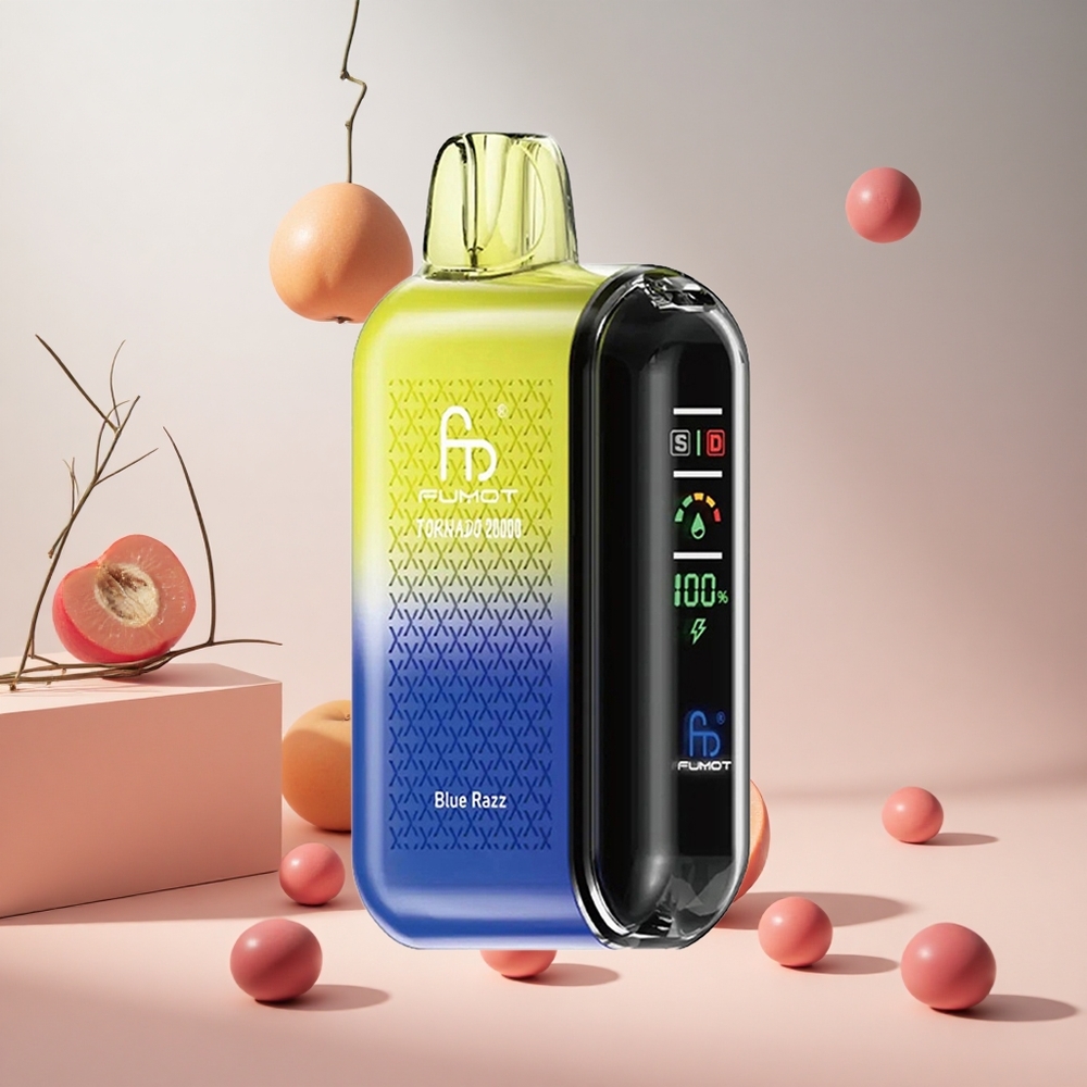 Kék Málna Fumot Tornado 20000 Puffs hungary wholesale Dual Mesh Coil