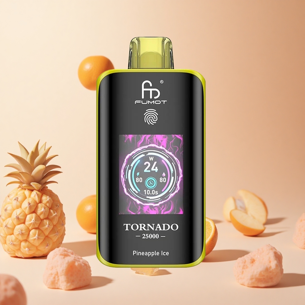 Ananász Jég Fumot Tornado 25000 Puffs hungary wholesale HD Kijelző és 700mAh Akku