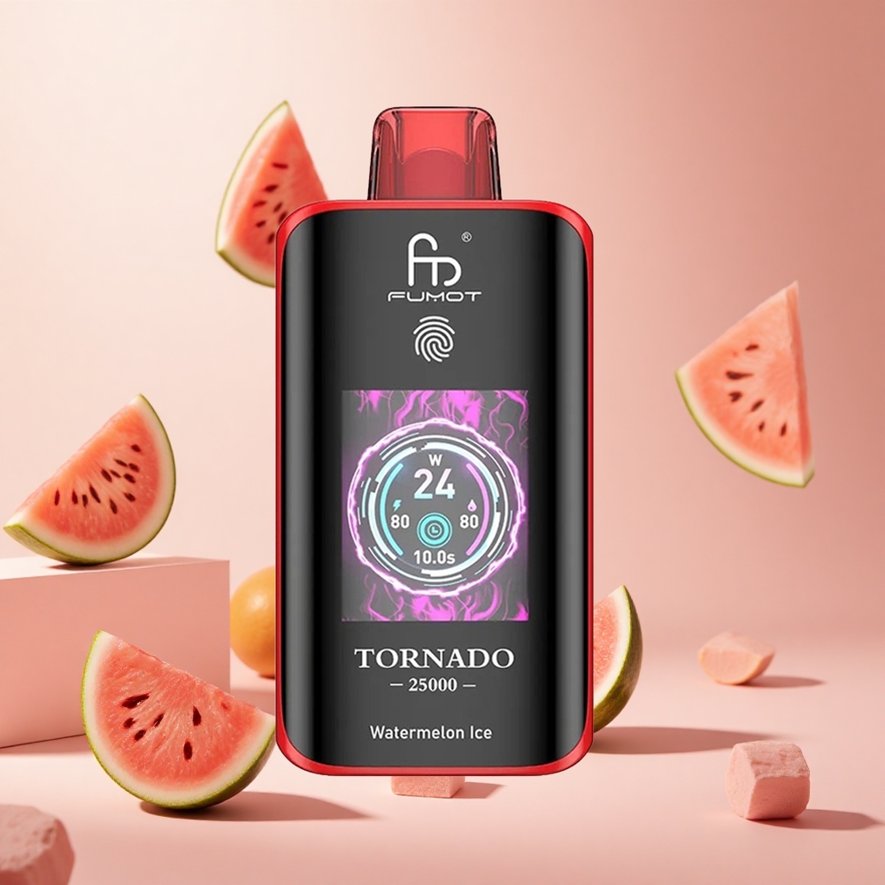 Görögdinnye Jég Fumot Tornado 25000 Puffs hungary wholesale HD Képernyő