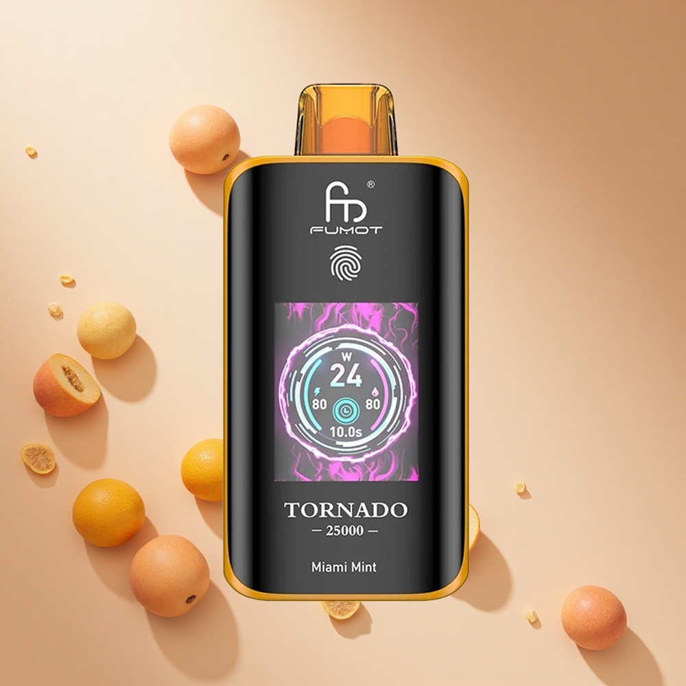 Miami Menta Fumot Tornado 25000 Puffs hungary wholesale Újratölthető Akku