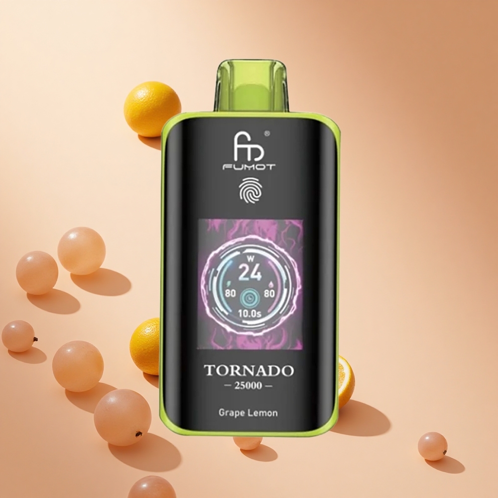 Szőlő Citrom Fumot Tornado 25000 Puffs HD Kijelző hungary wholesale