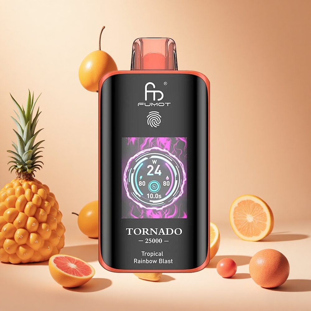Tropikus Szivárvány Robbanás Fumot Tornado 25000 Puffs hungary wholesale HD Kijelző