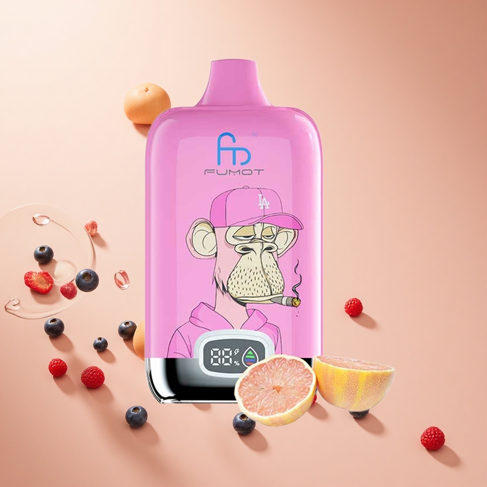 Áfonya Málna Fumot Tornado Digital Box 12000 Puffs hungary wholesale 20ml e-folyadék